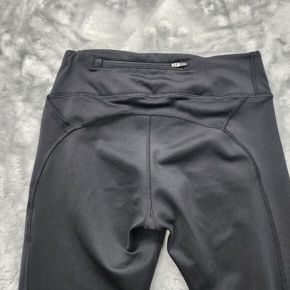 Nike Leggings Womens S Black Mesh Panels Mid-Rise Fast Running Workout Pockets - Picture 5 of 14